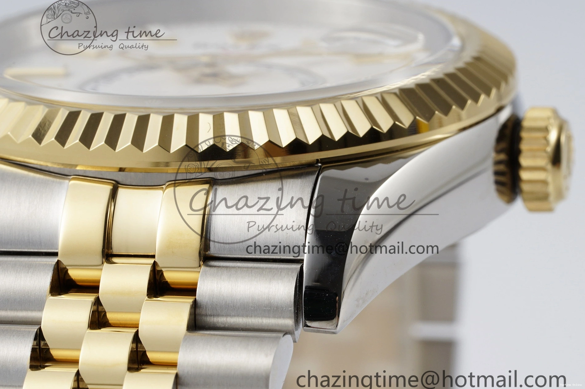 0512 Skydweller SS YG Noob Best Edition White Dial on SS YG Jubilee Bracelet A23J FastDry 2125